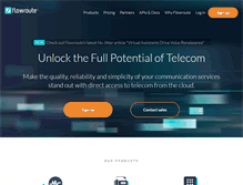 Tablet Screenshot of flowroute.com